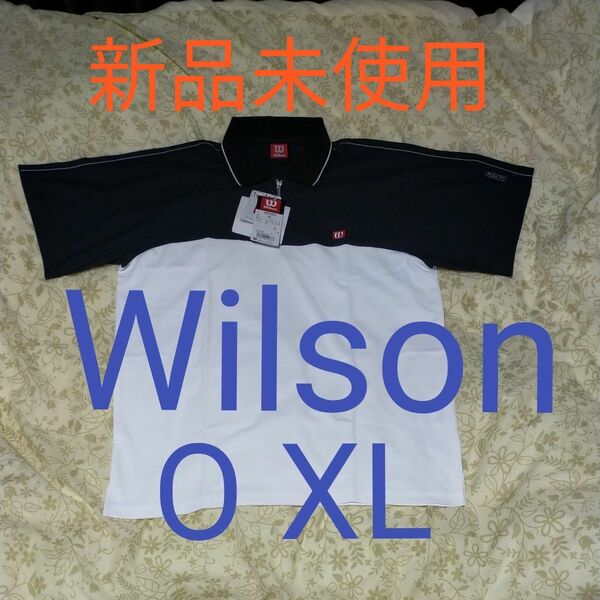 新品未使用タグ付　Wilson　ドライ　ポロシャツ　半袖　O XL XXL ゴルフウェア　テニスウェア　メンズ　FLEX FIT 