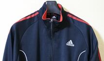 adidas アディダス ジャージジャケット トップス フルジップ ブラックｘレッド 150サイズ tkdsynsk n h ① 0309_画像2