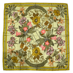 HERMES(エルメス) カレ90 Fleurs d'Hellade ヘラスの花 花 フラワー スカーフ シルク レディース中古B20230911