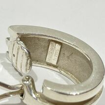 中古B/標準 TIFFANY&Co. ティファニー グルーブド ダブルライン シルバー925 レディース イヤリング 20445222_画像4