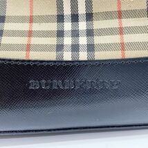 BURBERRY(バーバリー) チェック チャーム付き トートバッグ ヴィンテージ ショルダーバッグ キャンバス/レザー レディース中古B20230818_画像6