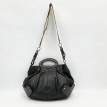 MARNI(マルニ) バルーン トップハンドル 2WAY ハンドバッグ レザー レディース中古AB20240216_画像5