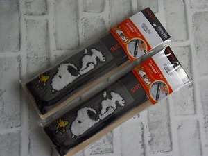 Bonform/bon foam seat belt pad .... Snoopy 7262-16(GY) 2 piece set [ unused ]