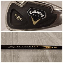 NR1067 Callaway GOLF キャロウェイ ゴルフ ERC Ti アイアンセット IR-2000 FLEX R 50 winn DRI-TAC 6 7 8 9 S P A 7本 スポーツ_画像10