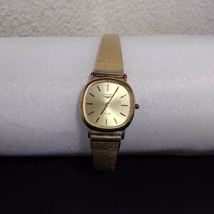 NR1098 LONGINES ロンジン 腕時計 ゴールド 960 SWISS 6203 二針 クォーツ スクエア レディース 時計 19865936 動作未確認