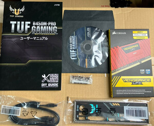 ■【中古】AMD Ryzen3 3300X、ASUS TUF B450M-PRO GAMING MicroATX、CORSAIRメモリ16GB（送料無料）