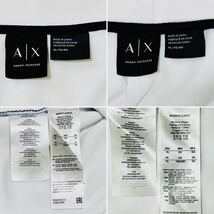 1円【美品/ XL-2XL 】ARMANI EXCHANGE アルマーニ エクスチェンジ ジャージ セットアップ ロゴ ジャケット パンツ 2L 3L ダブルジップ 白 _画像10