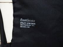 FreshService フレッシュサービス UTILITY GYM SACK ジムサック/ナップサック/リュックサック/バッグ 黒 15 サウナバッグ_画像3