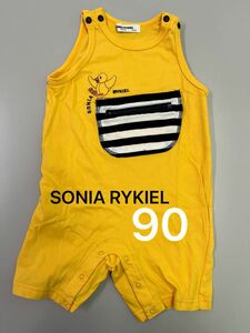 SONIA RYKIEL ノースリーブカバーオール　90サイズ 綿100% MADE IN JAPAN