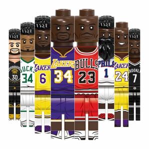 8体セットB LEGO レゴ互換 ミニフィグ NBA プロ バスケットボール 人気チーム スポーツ選手 フィギュア ミニチュア 送料無料 匿名配送の画像6