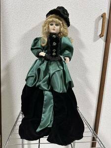 ビスクドール 人形 西洋人形 アンティーク アンティークドール 当時物 ドール 女の子 置物 飾り物 Bランク