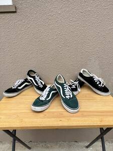 ［1円スタート］まとめ売りVANS スニーカー 靴　ローカット　Cランク　27.5cm