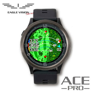 EAGLE VISION イーグルビジョン ACE PRO エース プロ ブラック GPS小型距離計測器 watch EV-337 BLACK 朝日ゴルフ 即納