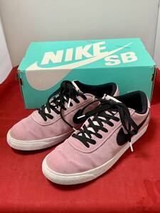 ☆ナイキ/NIKE SB ローカットスニーカー 25.5cm PNK ピンク 877045-601 SB ZOOM BRUIN PRM SE US7.5 レディース メンズにも 中古☆