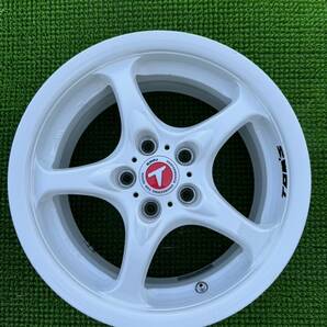 RAYS レイズ TOM'S トムス 080T 15×7JJ+45 PCD100-5穴 ハブ径約54mm アルミホイール4本セットの画像6