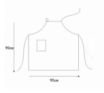 カフェ風 エプロン DIY 作業着 柔らかい 料理 シンプル おしゃれ メンズ レディース S M L LL お料理 保育士 美容師 北欧風 大きいサイズ_画像4