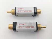 SONY HA-T10 昇圧トランス 2個セット MINI STEP-UP TRANSFORMER ソニー 動作未確認_画像4