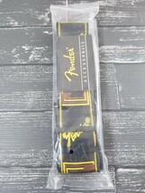 新品　Fender　フェンダー　ギターストラップ　エレキ　アコギ　ベース用 ブラック_画像1