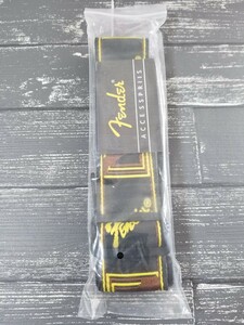 新品　Fender　フェンダー　ギターストラップ　エレキ　アコギ　ベース用 ブラック