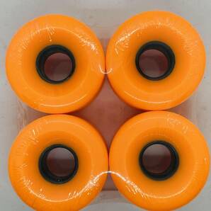 Carver カーバー、YOW、ロングスケートボード対応　78A 65*45mmソフトウィール+ABEC11ベアリングセット オレンジ色