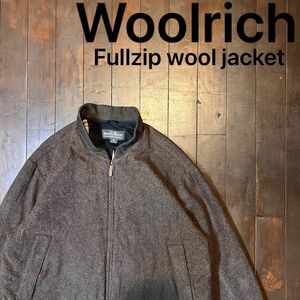 激レア！！【Woolrich ウールリッチ】フルジップウールジャケット　ゆるだぼ　オーバーサイズ　