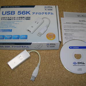 PLANEX USB アナログモデム PL-US56K 通信は未チェックの為ジャンクで(4020e) の画像1