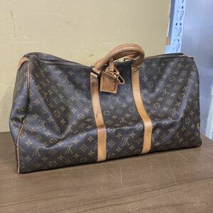 UTt66【LOUIS VUITTON】ルイヴィトン キーポル55 モノグラムキャンバス ボストンバッグ 正規品