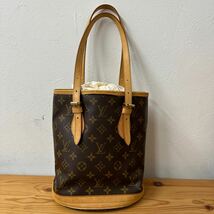 UTn466 LOUIS VUITTON ルイヴィトン ショルダーバッグ モノグラム トートバッグ バケット プチバケット SR1928_画像1