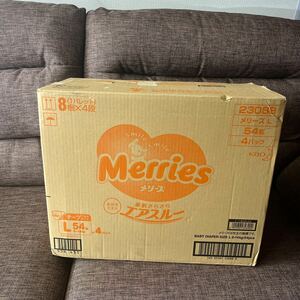 UTk5 【未開封品】Merries メリーズ　テープタイプ　L 54枚×4パック　4袋 