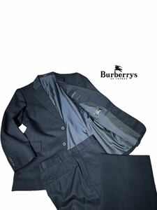 【希少】美品◆ BURBERRY バーバリー ◆ セットアップ　スーツ ウール ストライプ サイズ L相当