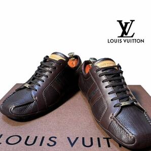 【本物保証】極上美品◆ LOUISVUITTON ルイヴィトン◆ドライビングシューズ レザー スニーカー FA 0055 サイズ7 1/2 26.5cm相当の画像1