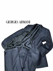 【最高峰 黒タグ TAYLOR】新品同様◆ GIORGIO ARMANI ジョルジオアルマーニ ◆セットアップ スーツ サイズ 46 M相当