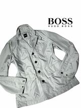 【極上の逸品】極上美品◆HUGO BOSS ヒューゴボス◆ 薄手 ナイロン ジャケット テーラードジャケット トップス サイズ M_画像1