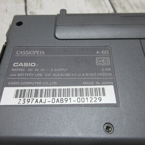 A5 CASIO カシオペア CASSIOPEIA A-60ハンドヘルドPC 通電確認のみ 【星見】の画像4