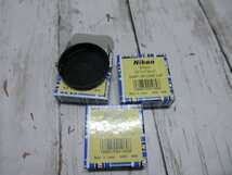 a4 1.未使用保管品　Nikon 43mm スプリングキャップ　SNAP-ON LENS CAP　３個セット 【星見】_画像4