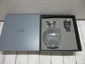 A 美品　LALIQUE ラリック クリスタル ランジェ デキャンタ カラフェ デカンタ 【星見】