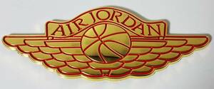 NBA バスケ バスケットボール 飾り Air Jordan アルミ エア ジョーダン カー 3D ステッカー 金赤 当日発送