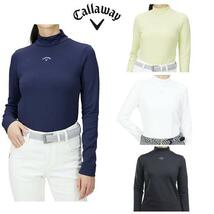 正規 新品 定価10450円 【レディースLL、XL】Callaway キャロウェイ ゴルフ ウェア ハイネック 長袖シャツ ダブルニット 保温_画像7