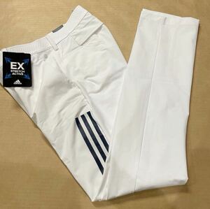 正規 新品 定価14300円【メンズLL 85】adidas アディダス ゴルフ EXストレッチ アクティブ ストライプパンツ ロングパンツ スラックス