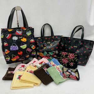 □9091【卸売】FEILER フェイラー ミニバッグ 3点 ポーチ 2点 ハンドタオル 9点 セット売り レディース 花柄 カラバリ豊富