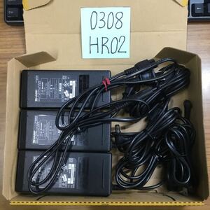 (0308HR02) free shipping / used /SHARP sharp /EA-AL1V/19V/4.74A/ original AC adapter 3 piece set 