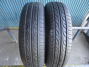 ダンロップ　EC202　155/65R14　2本　9分溝　程度良好！