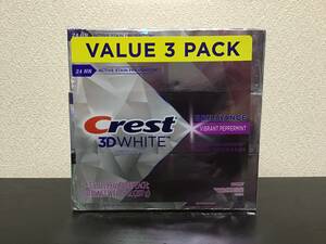 3 шт Crestk rest 3D White Brilliance зубная паста Vibrant Peppermint 99g