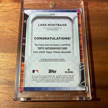 2022 Topps Tribute Lars Nootbaar ラーズ ヌートバー RC Auto ルーキー サイン WBC 大谷_画像2