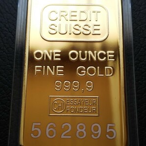 スイス シリアルナンバー 大型硬貨 記念金貨 金貨 CREDIT SUISSE インゴット コレクション 収納ケース付きの画像1