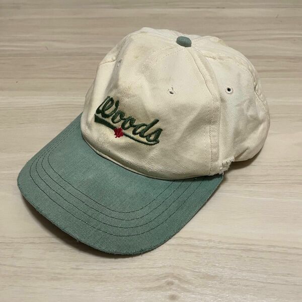 90s Woods CAP 2トーン ウッズ　キャップ　ヴィンテージ　ビンテージ