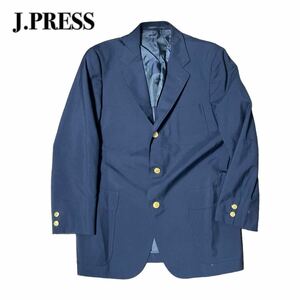 J.PRESS ジェイプレス テーラードジャケット 金ボタン 紺ブレ ネイビー L相当 ビジネス 1スタ(1円スタート)