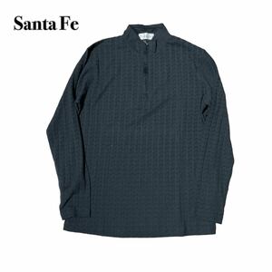 Santa Fe サンタフェ ハーフジップ 長袖カットソー 黒ブラック 48 L