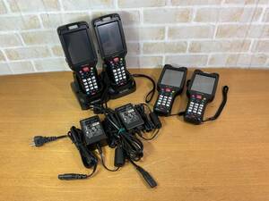 【名古屋発】KEYENCE/キーエンス バーコードリーダー ハンディターミナル BT-W300 ３台/BT-W350 １台/充電ユニット２台・AC付き