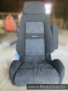 【中古】RECARO レカロ シート アームレスト いすず　エルフ搭載　ベースプレート付き【送料別】